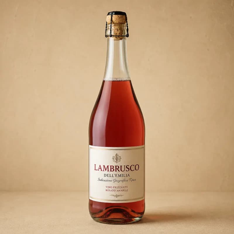 Lambrusco rosat 75 cl